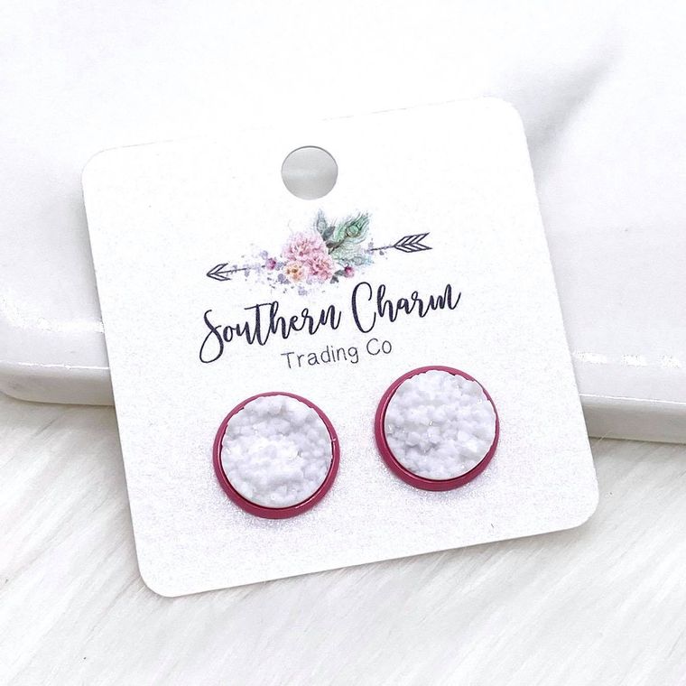12mm Breast Cancer Awareness Studs